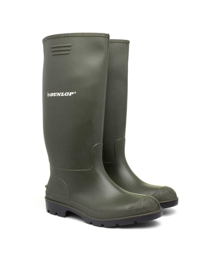 Dunlop Unisex Green Wellington Boots