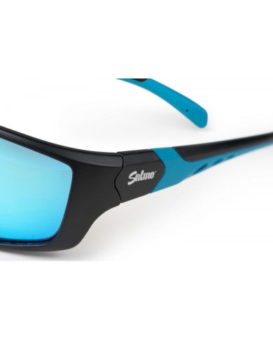 Salmo Sunglasses black/blue frame Ice Blue Lens
