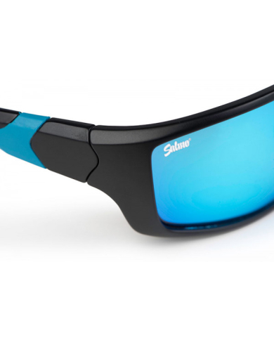 Salmo Sunglasses black/blue frame Ice Blue Lens