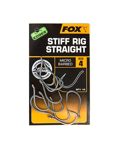 Fox Edges Stiff Rig Straight Hooks