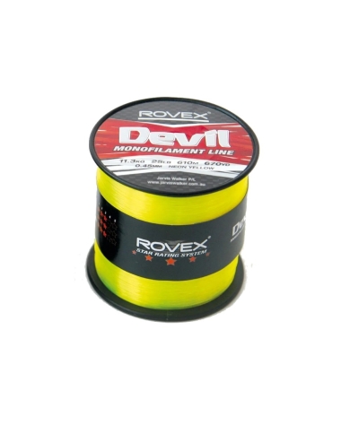 Rovex Devil Mono 1/4lb Spool Neon Yellow