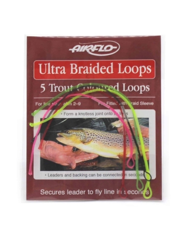 Airflo Ultra Braided Loops - 5 Trout Coloured (2-9#)