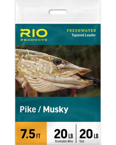 Rio Pike/Musky Stealth Fluoro Leader 