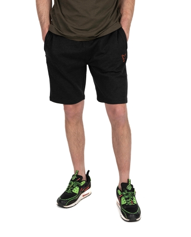 Fox Collection Black & Orange Lightweight Jogger Shorts New