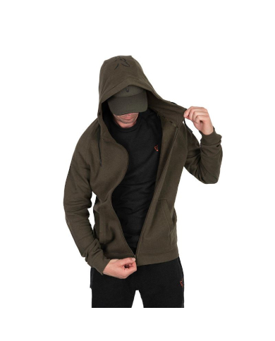 Fox Collection Lightweight Hoodie Green & Black