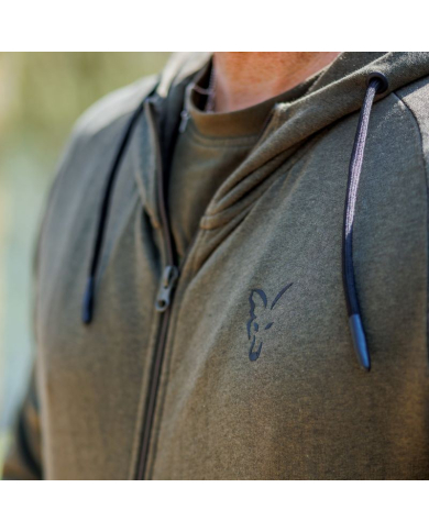 Fox Collection Lightweight Hoodie Green & Black