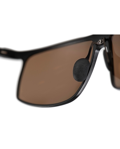 Fox Rage Voyager Sunglasses - Black Metal Frame - Brown Lense