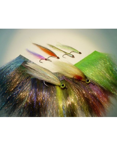 Veniard Layered Fringe Wing Coral/Purple/Olive