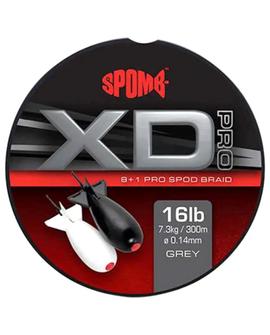 Fox Spomb - XD Pro Braid Grey 0.14mm - 16lbs