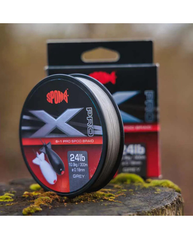 Fox Spomb - X Pro Braid Grey 0.18mm - 24lbs