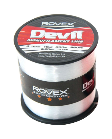 Rovex Devil Mono 1/4lb Spool Clear