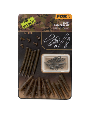Fox Edges Camo Slik Lead Clip Kit - Size 10