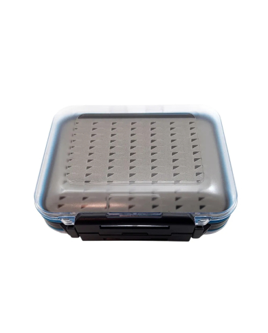 Dennett Clear Double Fly Box Tri Cut Foam (182 Flies)