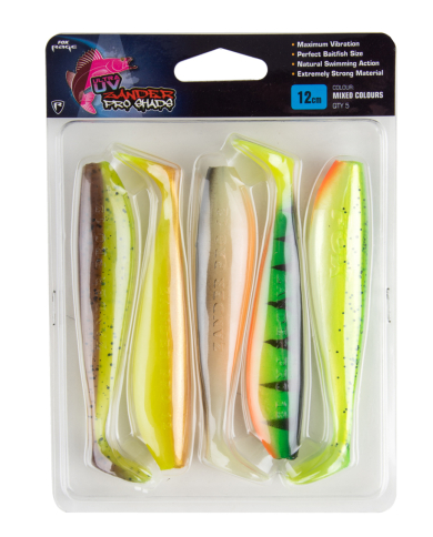 Fox Rage Zander Pro Shad Mixed Colour Lure Pack
