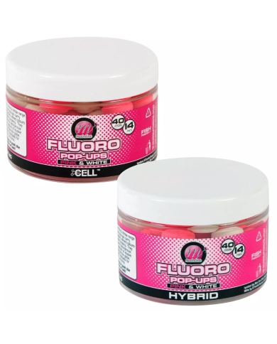 Mainline Fluoro Pop Ups Pink & White 14mm