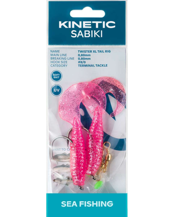 Kinetic Sabiki Twister XL Tail 8/0