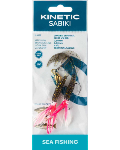 Kinetic Sabiki Loaded Shadtail Skirt UV