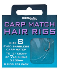 Drennan Carp Match Hair Rig - Size 14