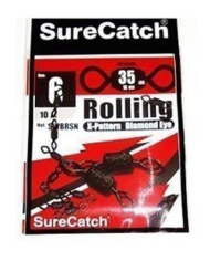 Sure Catch Rolling X-Pattern Diamond Eye Swivels