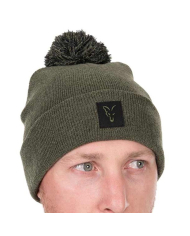 Fox Collection Bobble Hat - Green / Black