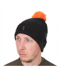 Fox Collection Bobble Hat Black/Orange