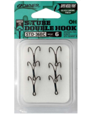 Owner STD36BC Salmon Tube Narrow Eye Hook Size 10