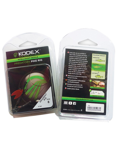 Kodex Dead Bait Pike Fishing Rig - Size 6