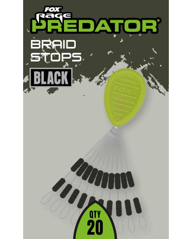 Fox Rage Predator Braid Stops - Black