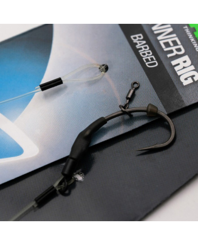 Korda Ready Tied Spinner Rig Kurv Shank - Size 6 Barbless