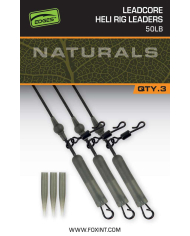 Fox Edges Naturals Leadcore Heli Rig Leaders