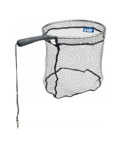 Jaxon Scoop Rubber Mesh Fishing Net - 18x16 Inch Frame