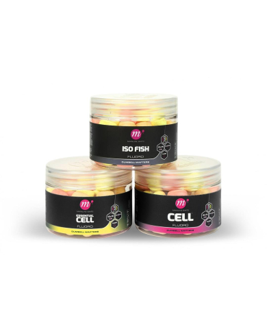 Mainline Fluoro Dumbell Wafters 12x15mm PYW Mix