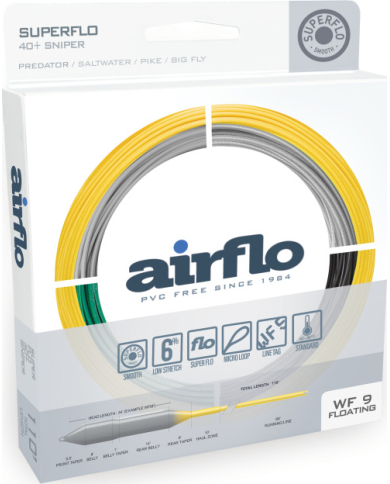 Airflo Superflo 40+ Sniper Di3 Sinking Dark Green/Pale Yellow Wf8