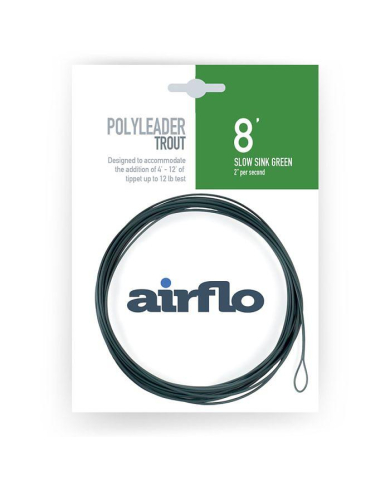 Airflo Polyleader Trout 8' Slow Sink Green