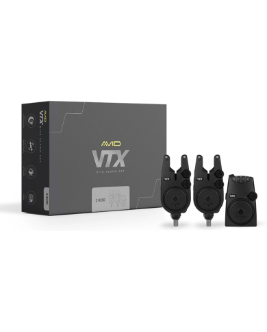 Avid Carp VTX Bite Alarm Sets (3 Rod)