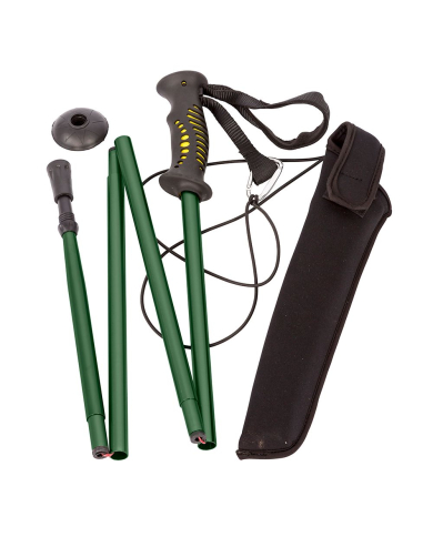 Snowbee Prestige Folding Wading Staff - Green / Black - One Size