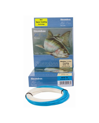 Snowbee XS-Plus Twin Colour Floating Fly Lines - Ivory / Blue