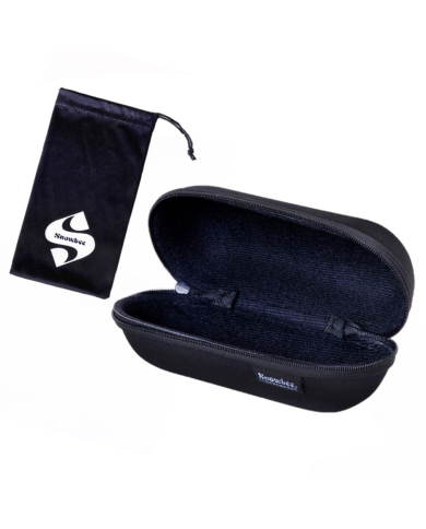 Snowbee Spectre Retro Full Frame Polarising Sunglasses - Black/Grey/Blue Mirror