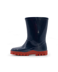 Swampmaster Junior Tractor Wellington Boot Navy/Red