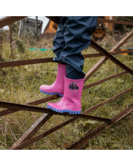Swampmaster Junior Tractor Wellington Boot Pink/Lilac