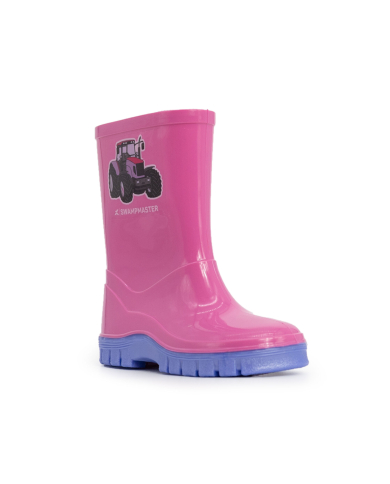 Swampmaster Junior Tractor Wellington Boot Pink/Lilac