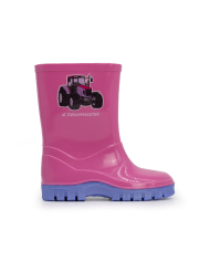Swampmaster Junior Tractor Wellington Boot Pink/Lilac