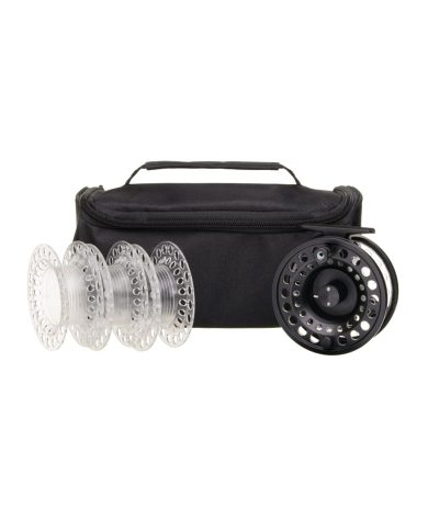 Snowbee Onyx 5/7 Cassette Fly Reel Kit - Black