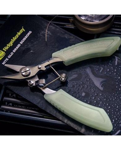 RidgeMonkey Nite Glow Braid Scissors