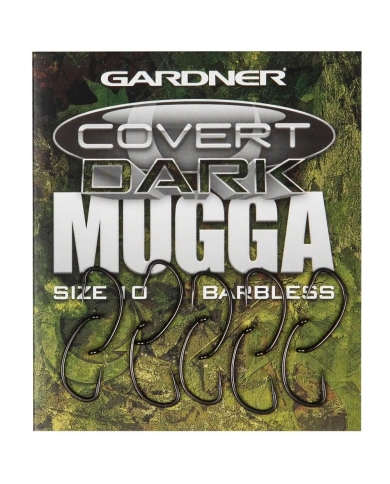 Gardner Covert Dark Mugga Hooks Barbless