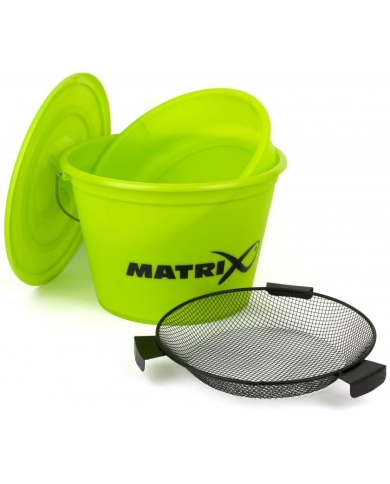 Matrix Bucket Set with Tray And Riddle - Lime